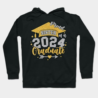 Sister Senior 2024 Proud Sister of a Class of 2024 Graduate Sister Hoodie